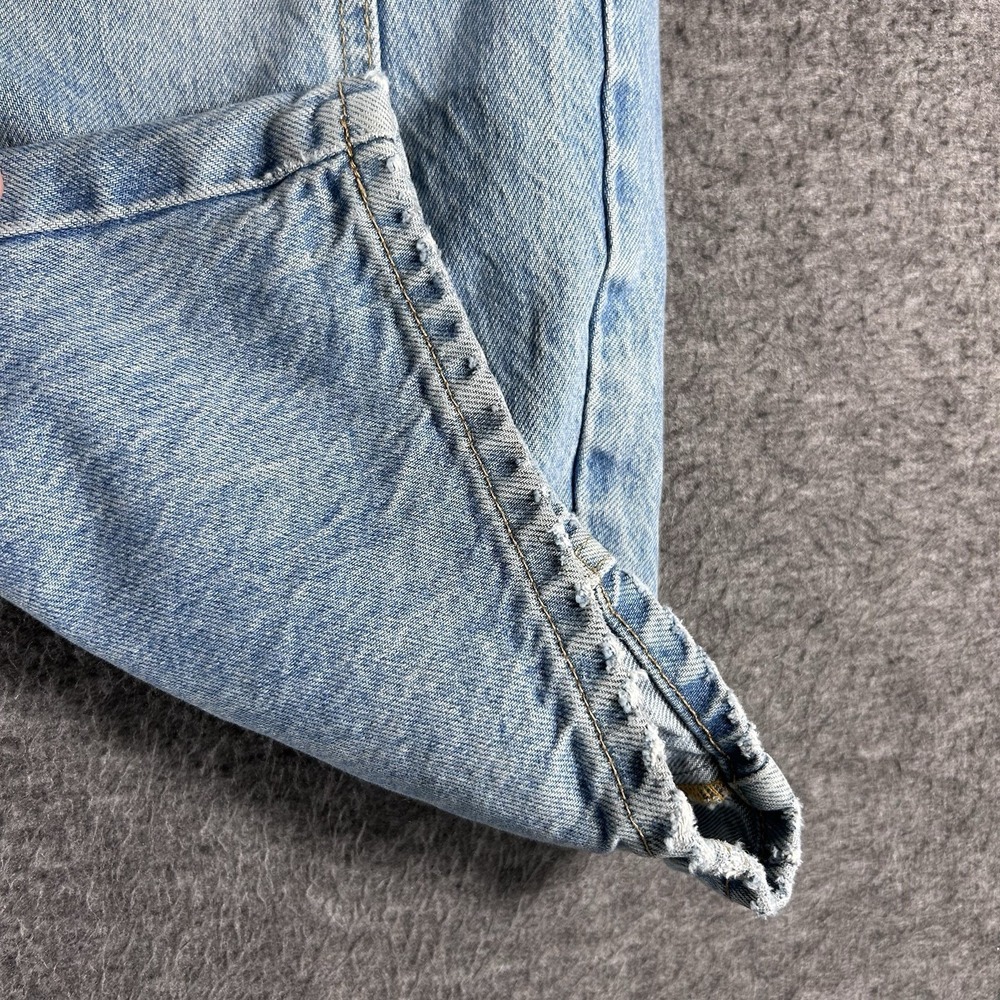 We The Free Good Luck Mid-Rise Barrel Jeans Size 28 Boho Hippie Button Fly - Picture 6 of 10
